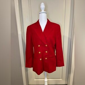 Liz Claiborne Red Tailored Blazer